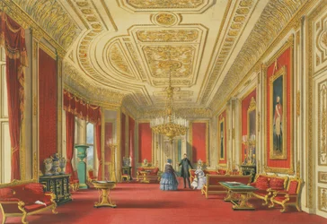 The Crimson Drawing Room, Windsor Castle, 1838